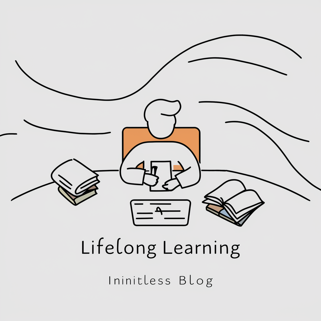 "Infographic showing strategies for lifelong learning"